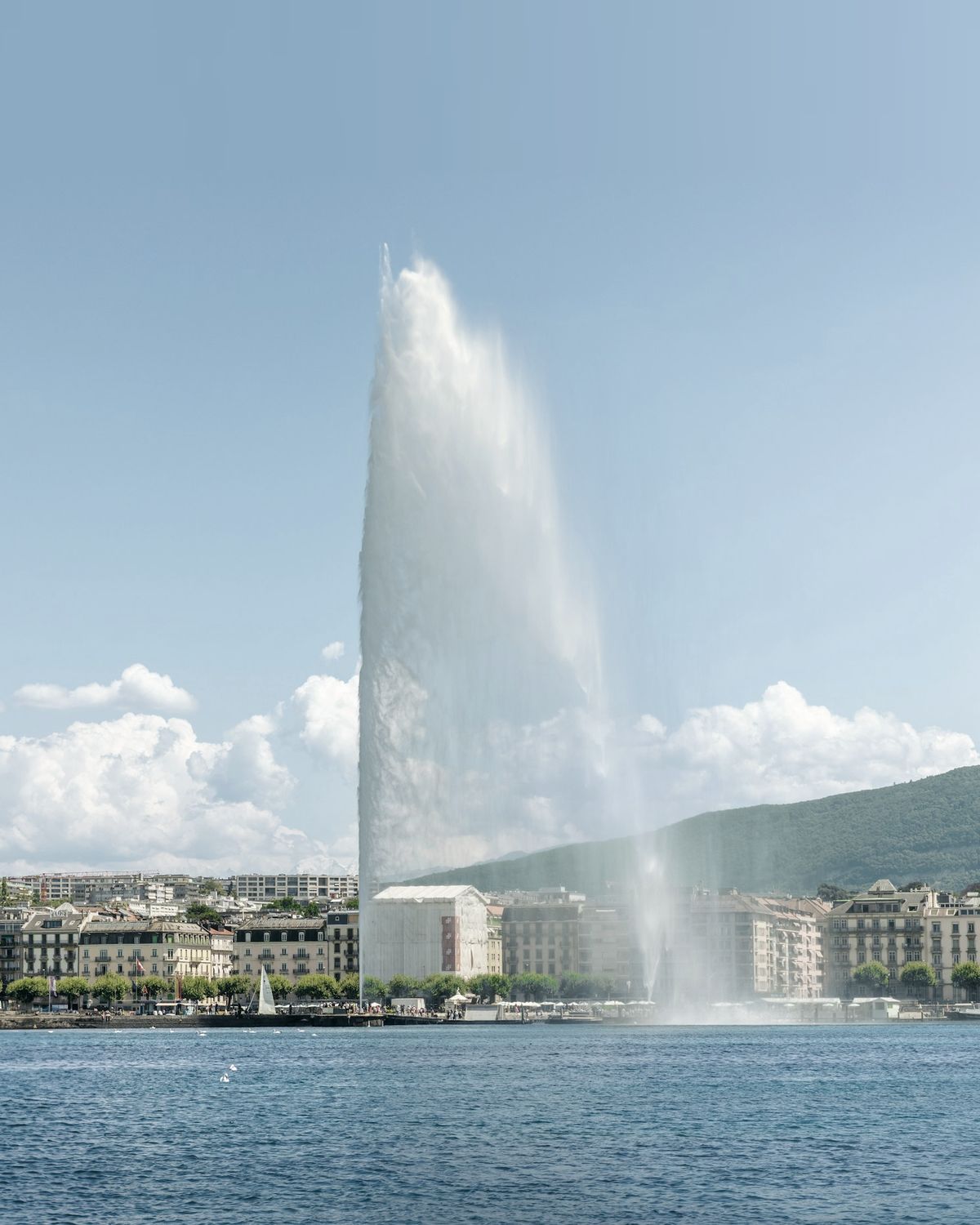 The Jet d'Eau on Lake Geneva